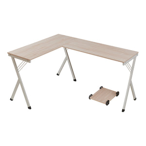 Schreibtisch Tarielarg mit PC-Ständer L-förmig 158x120x75 cm Eicheoptik [en.casa]