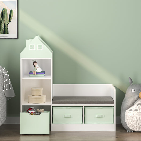 Kindersitzbank mit Regal Vipsali [en.casa]