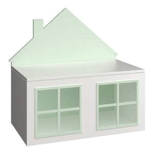 Spielzeugkiste Vipsali 56x60x33 cm Mintgrün/Weiß [en.casa]