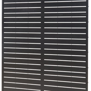 Indoor Trennwand Trolu Stahl 200x100x50 cm Schwarz [casa.pro]