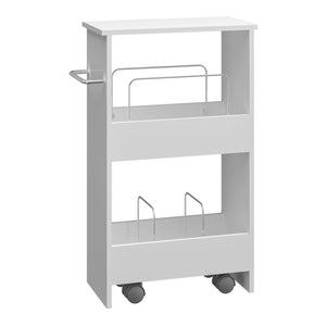 Rollwagen Katra 67x40x20 cm Weiß [en.casa]