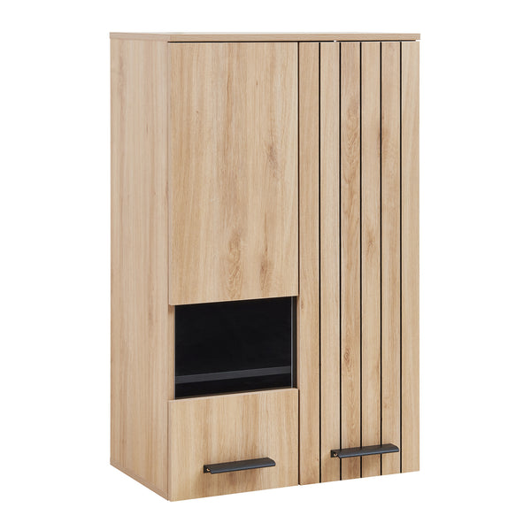 Hängeschrank Noppen 98x60x38 cm Eicheoptik [en.casa]