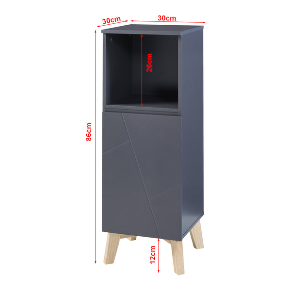 Badmöbelset 5-teilig Overath Grau [en.casa]