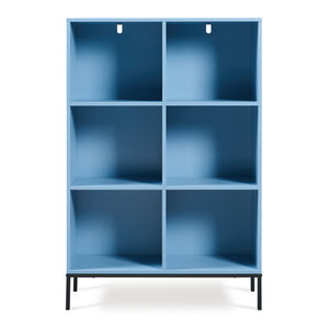 Bücherregal Colwyn 120x80x30 cm Blau [en.casa]