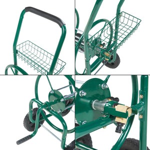 Metall Schlauchwagen für 3/4' Schlauch - bis zu 60m Schlauch - Schlauchtrommel Aufroller Gartenschlauch [pro.tec]