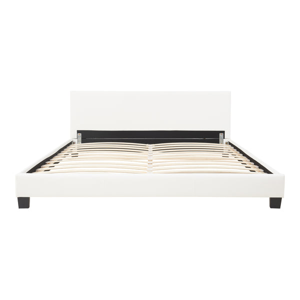 Kunstlederbett 180x200 cm Weiß Corium