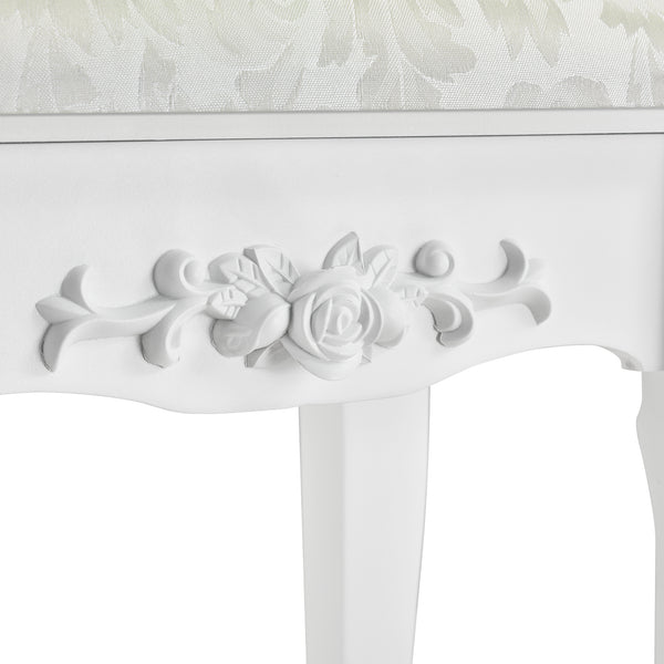 Schminktisch Limerick mit Spiegel + Hocker en.casa