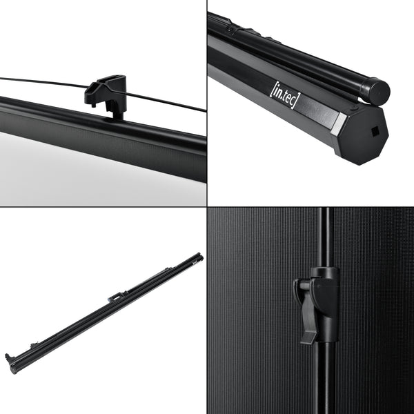 Beamer Leinwand mit Stativ 113 Zoll [in.tec]