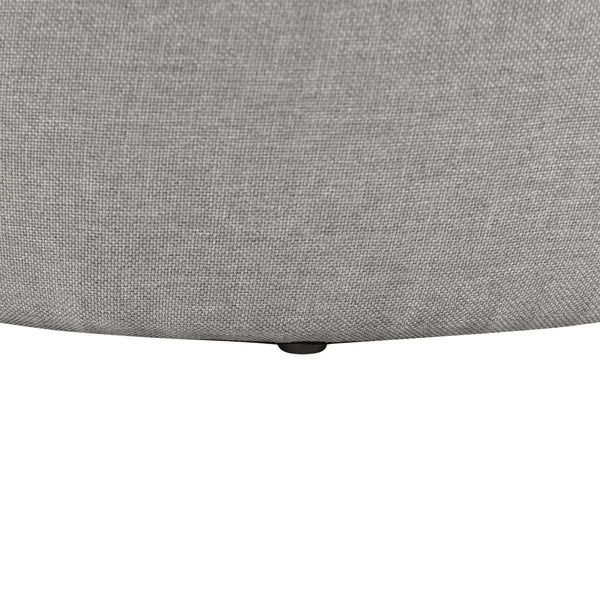Beistelltisch Napier mit Stauraum Rund Grau/Holzfarben en.casa