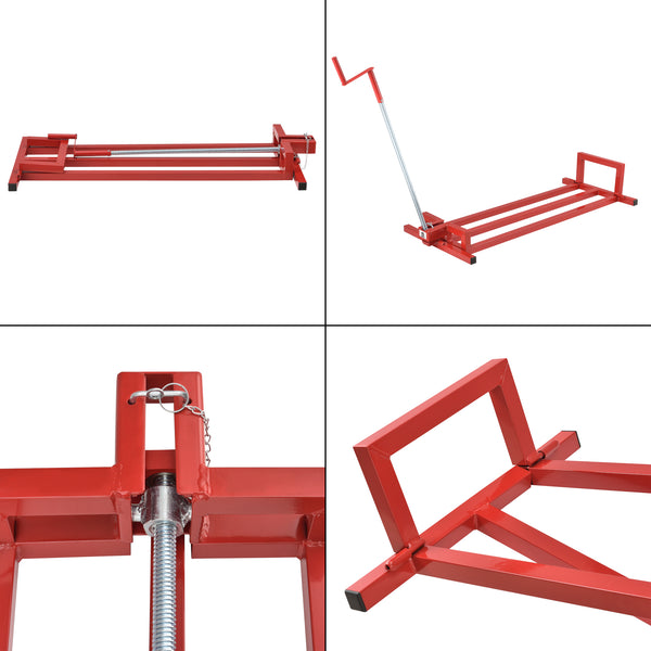 Rasentraktorheber Max 300 kg Stahl Rot pro.tec