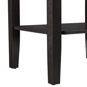 Beistelltisch Thun 74x38x30 cm MDF Kaffeefarben en.casa