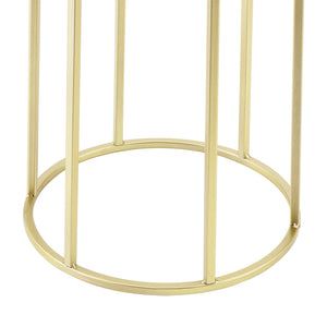 Blumentopf Ständer Macon 2-tlg. Schwarz-Goldfarben en.casa