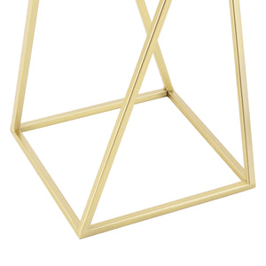 Blumentopf Ständer Mons 2-tlg. Schwarz-Goldfarben en.casa