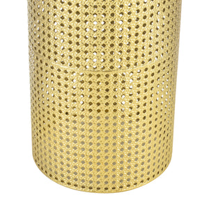 Blumenständer Lüttich 2er Set Schwarz/Goldfarben en.casa