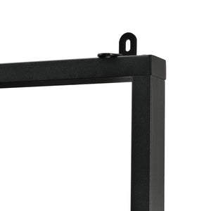 Bücherregal Emmaboda 195x80x30cm mit 5 Ablageflächen Holz / Schwarz en.casa