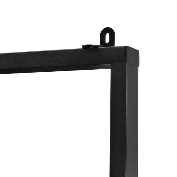 Bücherregal Emmaboda 195x80x30cm mit 5 Ablageflächen Holz / Schwarz en.casa