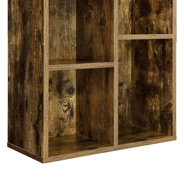 Bücherregal Nossebro Dunkler Holzton en.casa