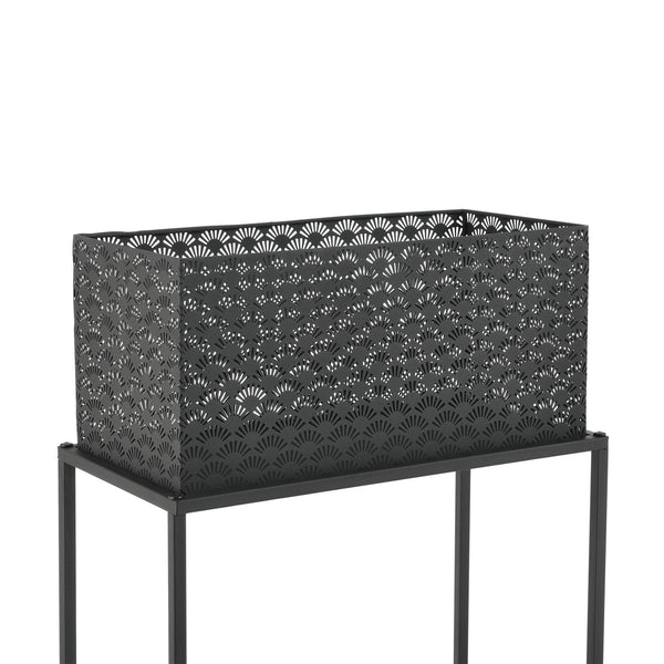 Pflanzständer Honnelles 2er Set Schwarz en.casa