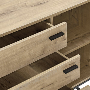 Sideboard Hylte 115x40x79cm Eicheoptik en.casa