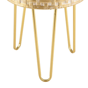 Blumenständer Kalmthout 3er Set Messingfarben en.casa