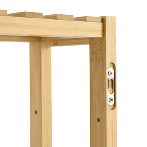 Bambusregal Örnsköldsvik 60x15x54cm Natur Holz [en.casa]