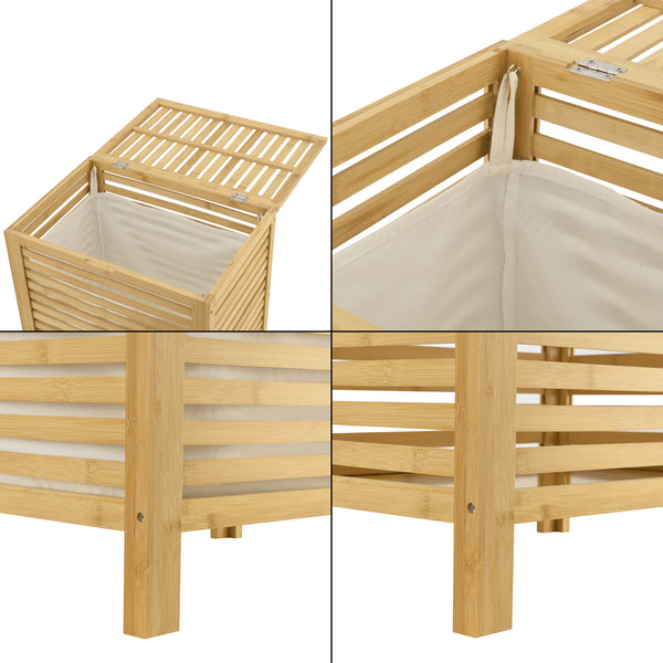 Bambus Wäschekorb Skövde [en.casa]