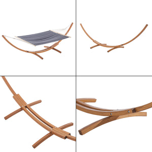 Hängematte Langadia 200x150cm Dunkelgrau [en.casa]