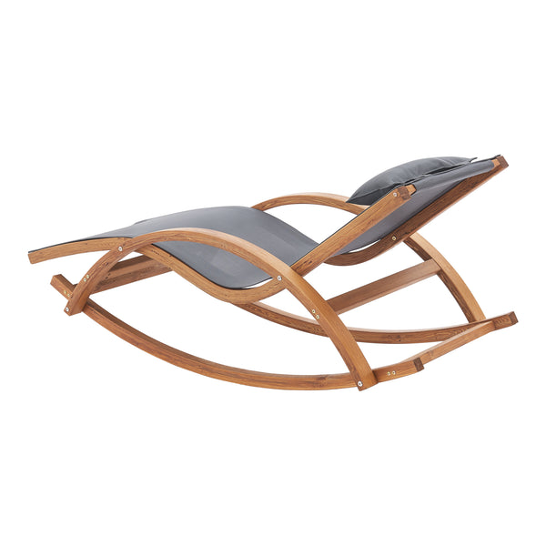 Schaukelliege Iasmos 167x71x73cm Dunkelgrau [en.casa]