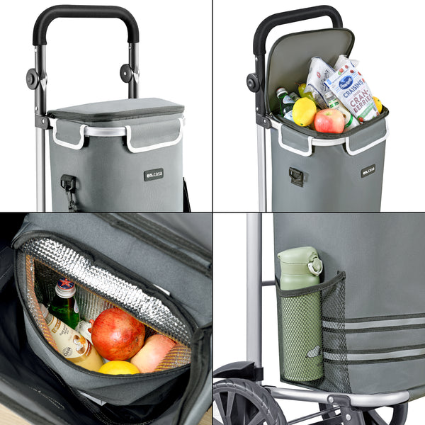 Einkaufstrolley Namborn 41 Liter bis 20 kg Dunkelgrau [en.casa]