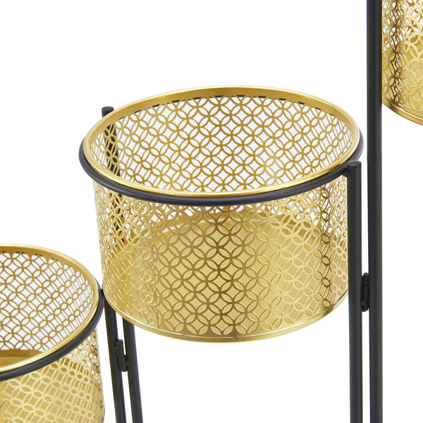 Blumenständer Doel Messingfarben [en.casa]