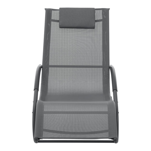 Schaukelliege Tarent 150 kg Dunkelgrau [en.casa]