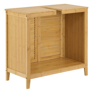 Bambus Waschbeckenunterschrank Värmdö 60x67x30cm [en.casa]