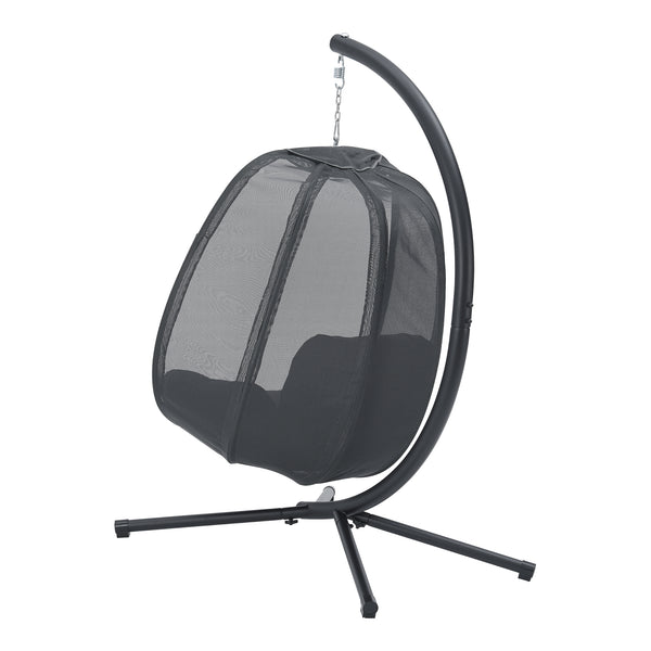 Hängesessel Abegondo mit Gestell und Kissen max. 120 kg [en.casa]