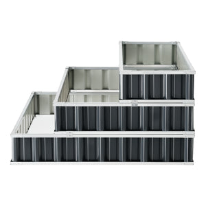 Pflanzbeet Renswoude 118x118x60cm 3-stufig [en.casa]