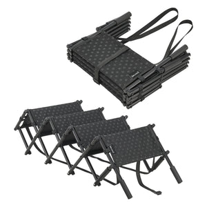 Hundetreppe Colchester 4-stufig bis 55 kg Metall/Polyester [en.casa]