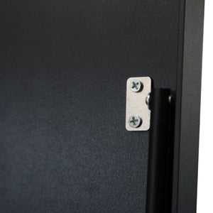 Standspiegel Bugnara 160x40cm neigbar Schwarz [en.casa]