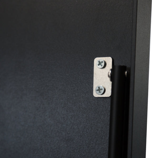 Standspiegel Bugnara 160x40cm neigbar Schwarz [en.casa]