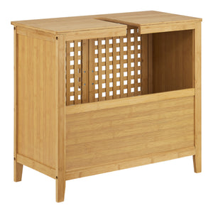 Waschbeckenunterschrank Ingmarsö Bambus 60x67x30cm [en.casa]