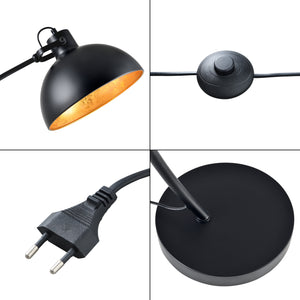 Stehlampe Derby Schwarz [lux.pro]