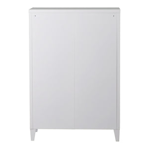 Metallschrank Oripää - 110x75x33cm - Weiß