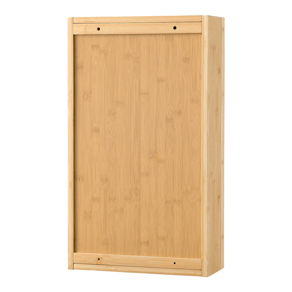 Spiegelschrank Ikorfat 60,5 x 35 x 14 cm Bambus Natur [en.casa]