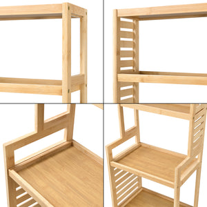 Standregal Forssa 165 x 42 x 28 cm Bambus Natur [en.casa]