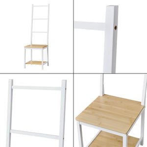 Herrendiener Juuka 133x40x42 cm Kleiderstuhl Bambus [en.casa]