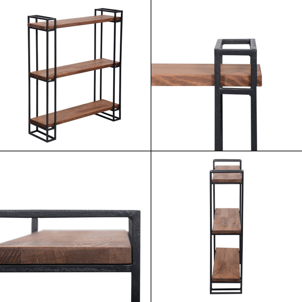 Wandregal Falster Kiefernholz, gebeizt [en.casa]