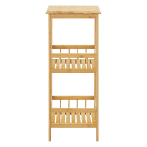 Standregal Pyhäjärvi Bambus 79x33x33 cm Natur [en.casa]