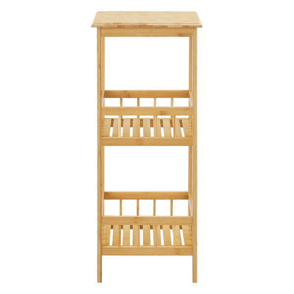 Standregal Pyhäjärvi Bambus 79x33x33 cm Natur [en.casa]