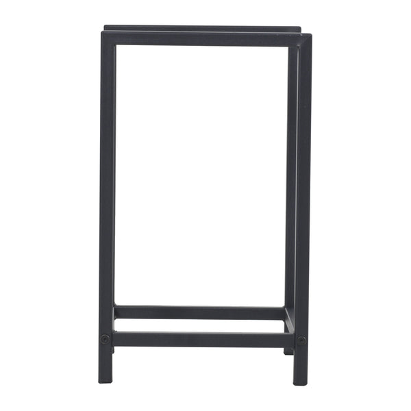 Kaminholzregal Torsås 40x30x50cm aus Stahl Schwarz [en.casa]