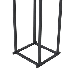 Kaminholzregal Tibro Stahl 35x35x120 cm Schwarz [en.casa]