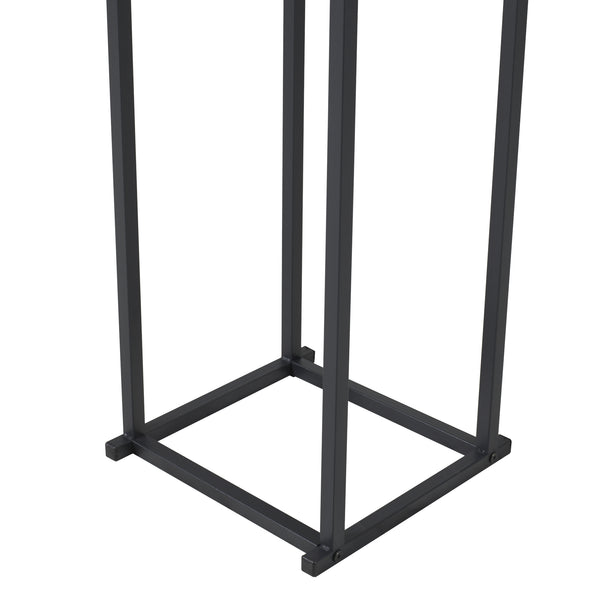 Kaminholzregal Tibro Stahl 35x35x120 cm Schwarz [en.casa]