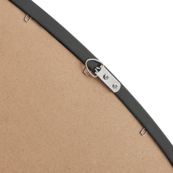 Wandspiegel Galatone schwarz, matt 64x60cm [en.casa]